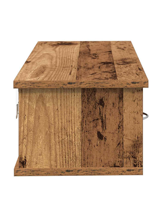 Wand Wohnzimmer Nische aus Spanplatte Braune 88x26x18.5cm