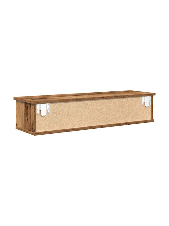 Wand Wohnzimmer Nische aus Spanplatte Braune 88x26x18.5cm