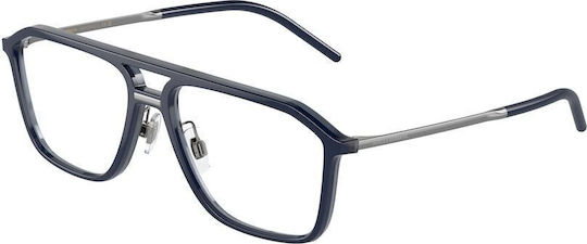 Dolce & Gabbana Männlich Brillenrahmen Blau DG5107 3294
