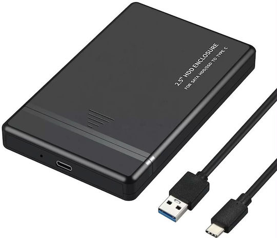 Hard Drive Case 2.5" SATA III with connection Type-C in Schwarz color