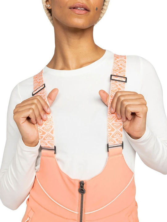 Roxy Summit ERJTP03268-MGK0 Women's Dungarees for Ski & Snowboard Orange