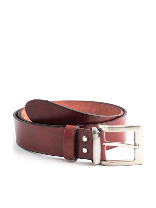Leder Damen Gürtel Burgundisch