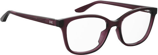 Under Armour Women's Acetate Prescription Eyeglass Frames Burgundy UA 5013 YKZ