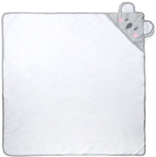 Mother's Choice Βρεφική Κάπα-Μπουρνούζι με Κουκούλα Gray 84x84εκ.
