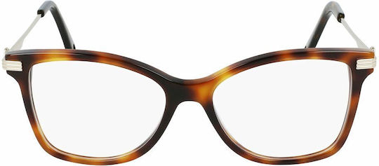 Lanvin Women's Acetate Prescription Eyeglass Frames Brown Tortoise LNV2604-214
