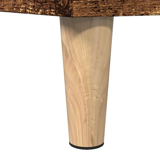 vidaXL Στήλη Μπάνιου Δαπέδου Μ30xΒ30xΥ100cm Καφέ