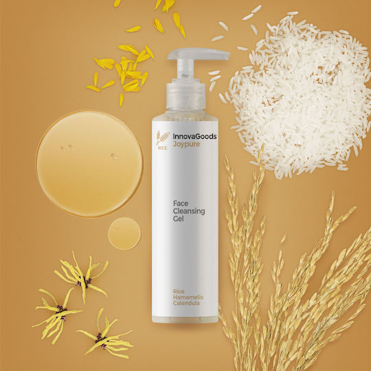 InnovaGoods Rice Joypure Face Cleansing Gel for Redness Reduction and Antioxidant Action 200ml