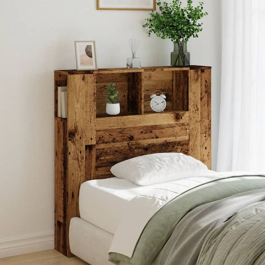 vidaXL Wooden Bed Headboard Brown 100x104.5cm