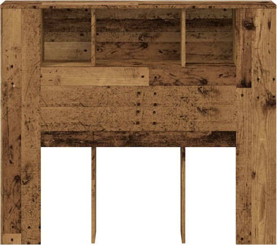 vidaXL Κεφαλάρι Κρεβατιού Ξύλινο Καφέ 120x104.5cm
