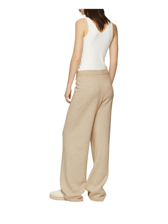 s.Oliver Women's Fabric Trousers Beige