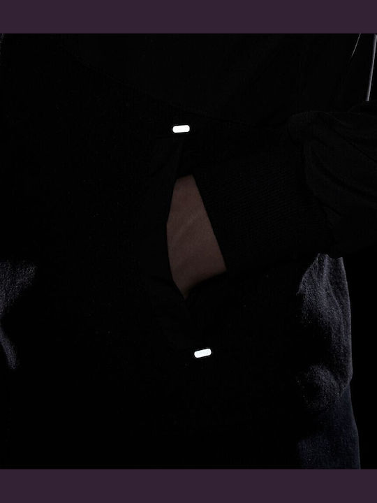 Αθλητική Παιδική Ζακέτα Fleece με Κουκούλα Μαύρο Sportswear