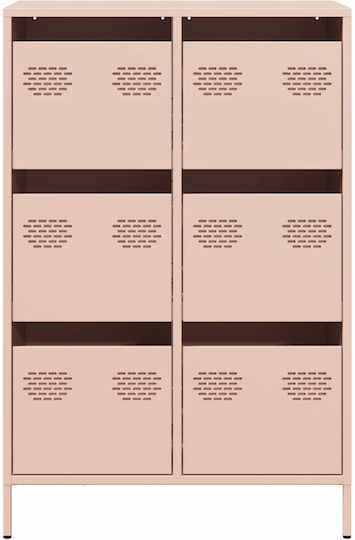 Metallische Büroaufbewahrungsschublade Rosa 68x39x101,5cm