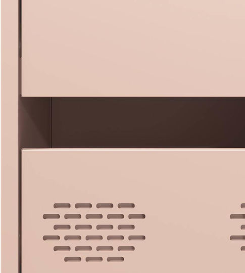 Metallische Büroaufbewahrungsschublade Rosa 68x39x101,5cm