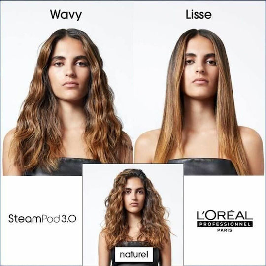 L'Oréal Professionnel SteamPod 3.0 Πρέσα Μαλλιών με Ατμό 140W Λευκή