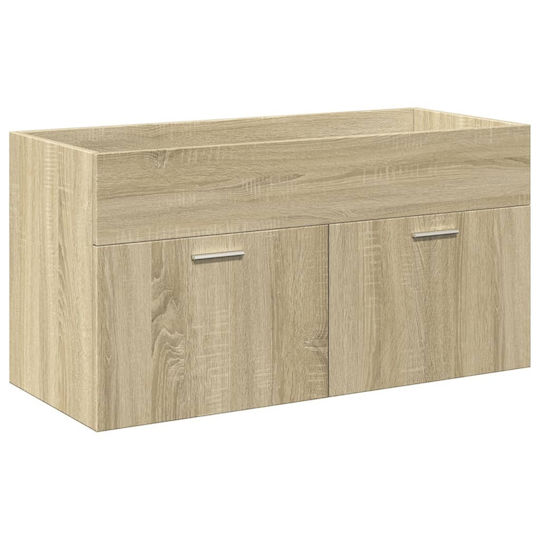 vidaXL Countertop with Sink L46xW38.5xH46cm Sonoma Oak