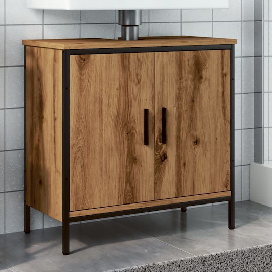 vidaXL Countertop with Sink L60xW30xH60cm Coffee
