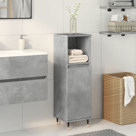 vidaXL Badezimmerschrank B30xT30xH100cm Gray