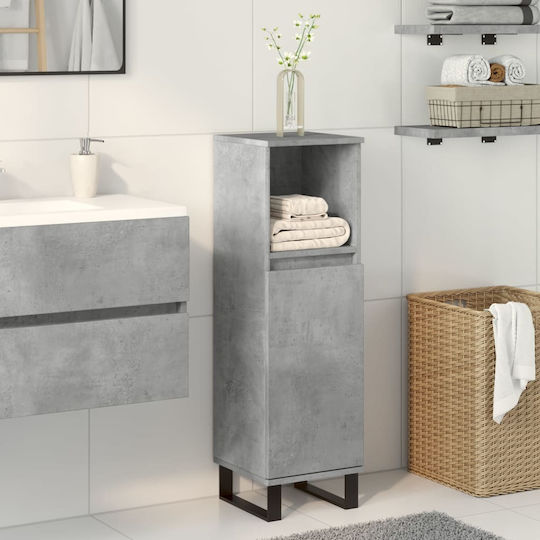 vidaXL Bathroom Cabinet L30xW30xH100cm Gray