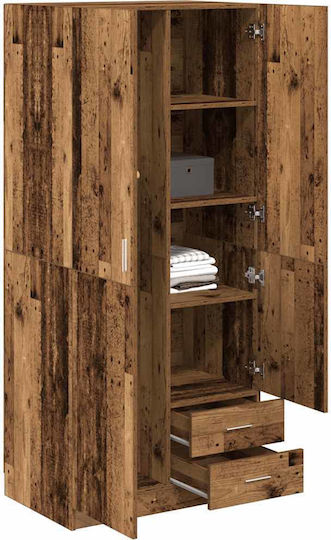 Ușă dublă Dulap de Haine Old Wood 80x52x180cm