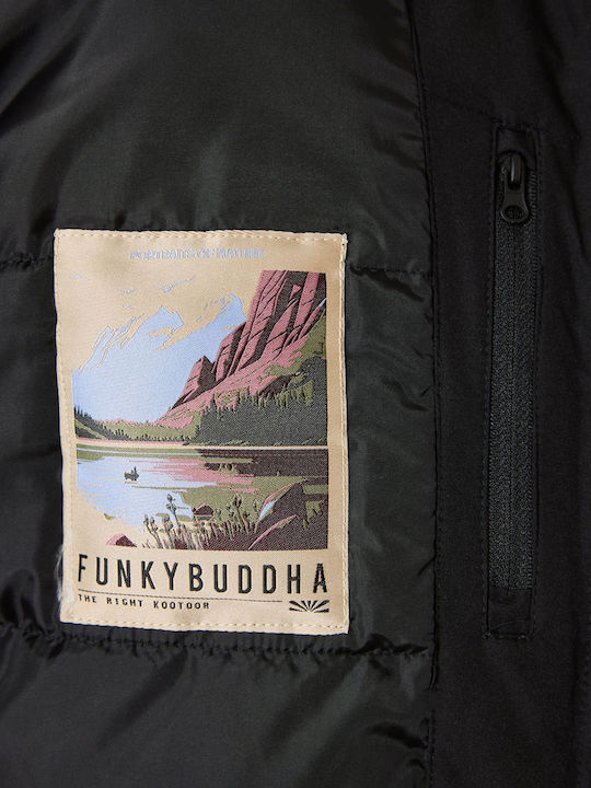 Funky Buddha Winter Jacket Parka Black