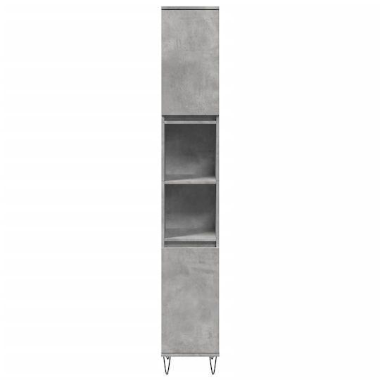 vidaXL Floor Bathroom Column Cabinet L30xD30xH190cm Gray