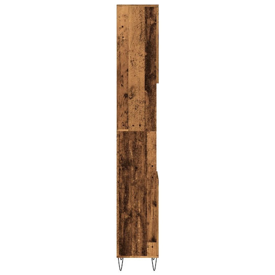 vidaXL Floor Bathroom Column Cabinet L30xD30xH190cm Brown