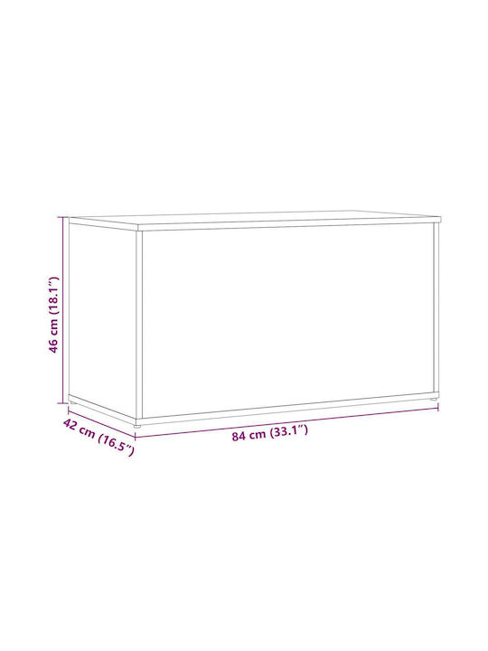 vidaXL Trunchi decorativ Lemn Maro 84x42x46buc