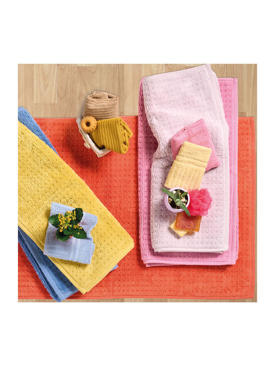 Das Home Non-Slip Bath Mat Cotton 0765 420770110765 Coral 70x110cm