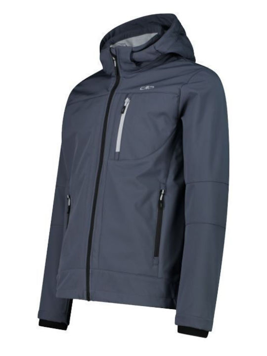 CMP Winter Jacket Softshell Waterproof and Windproof Blue