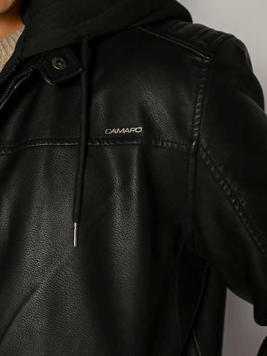 Faux Leather Jacket Black