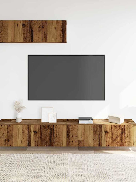 Living Room TV Unit Παλιό Ξύλο L100xW30xH30cm