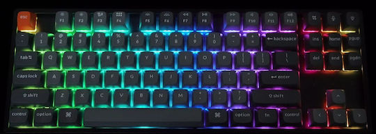 Keychron K8 Max K8M-B3 Kabelloses Gaming-Technik Tastatur Tenkeyless mit Keychron Super Brown Schaltern und RGB-Beleuchtung (Englisch US)
