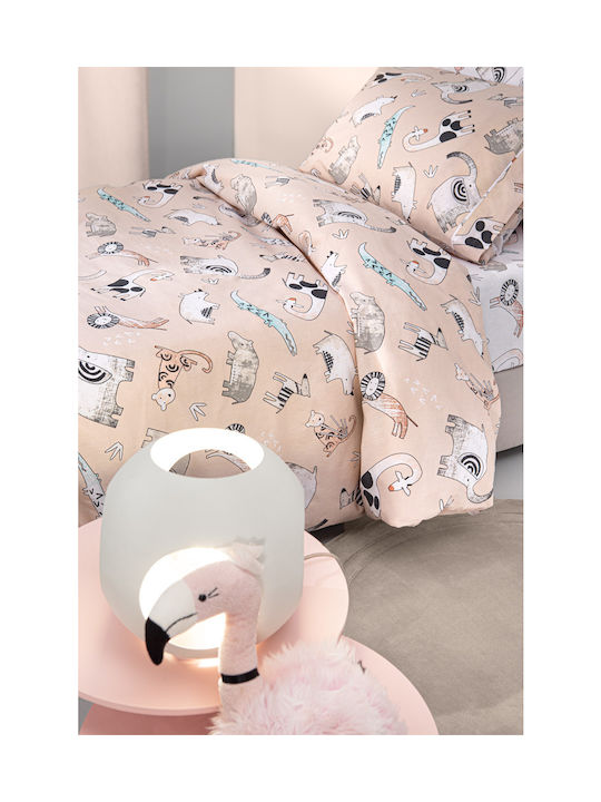 Guy Laroche Zootopia Cameo Set Kinderbettbezug Einzel mit Kissenbezug Baumwolle Cameo 165x225cm