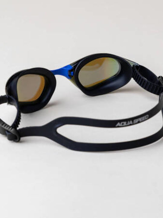 Aquaspeed Swimming Goggles Adults with Anti-fog Lenses Black