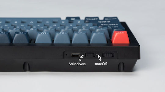 Keychron V1M-D3 Max QMK/VIA V1M-D3 Tastatură Mecanică de Gaming Fără Fir 75% cu Comutatoare Gateron Jupiter Brown și Iluminare RGB (Engleză SUA) Carbon Black