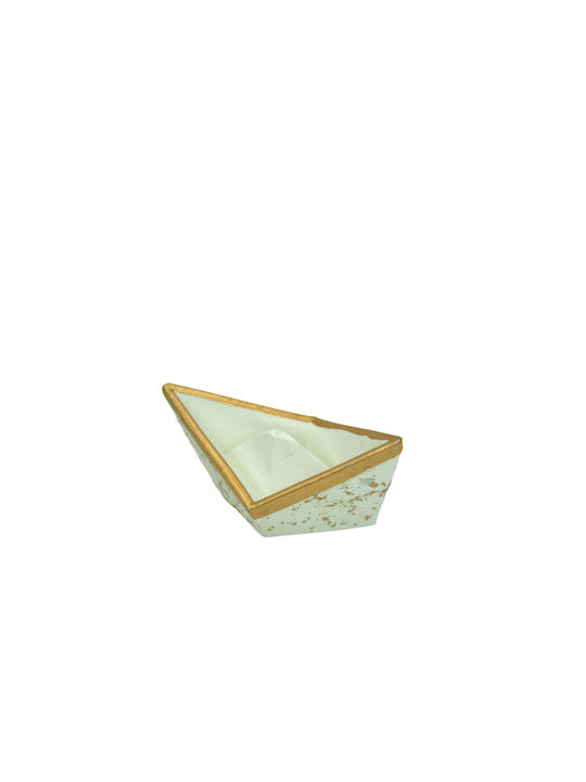 Makwedding Christmas Figure Ship Gold Height 8cm