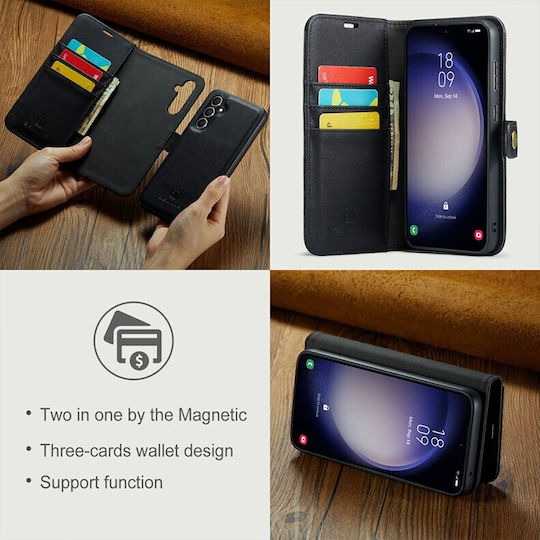 Samsung Портмоне Черен (Galaxy S24 FE)
