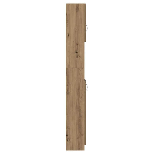 vidaXL Στήλη Μπάνιου Δαπέδου Μ32xΒ25.5xΥ190cm Δρυς
