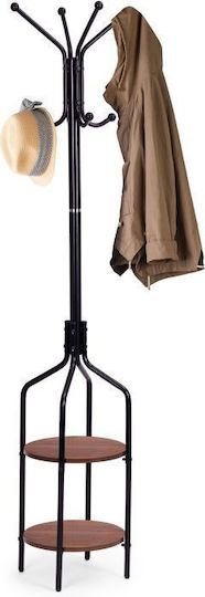 Modernhome Καλόγερος Μεταλλικός Μαύρος 180cm