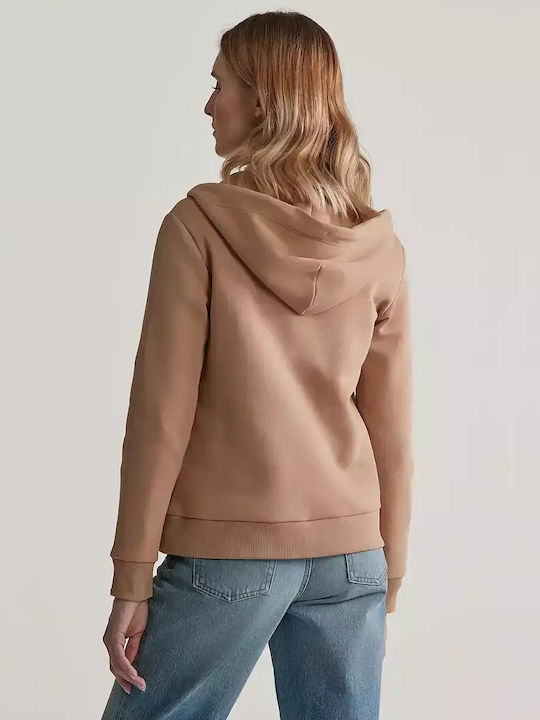 Gant Women's Hooded Cardigan Beige