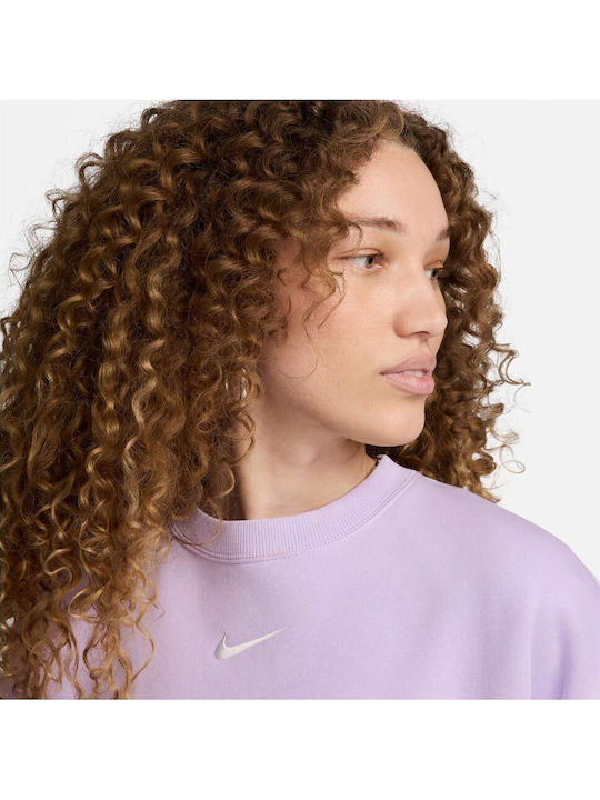 Long Women's Sweatshirt Purple