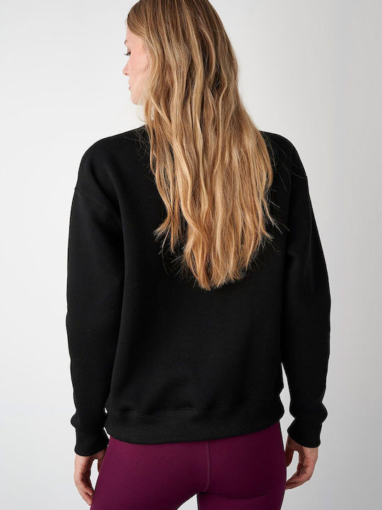 SugarFree Women's Long Fleece Sweatshirt BLACK