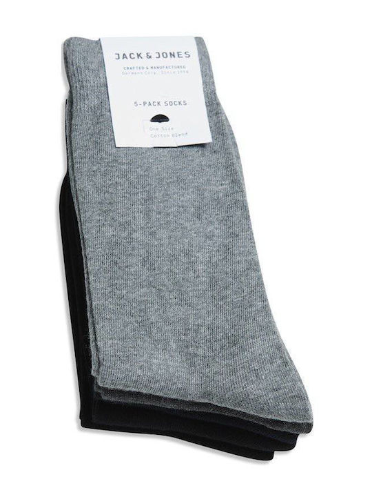 Jack & Jones Чорапи Grey-Black 5Пакет