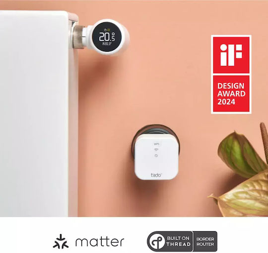 Termostat Inteligent pentru Radiator Tado X Kit de Start Matter