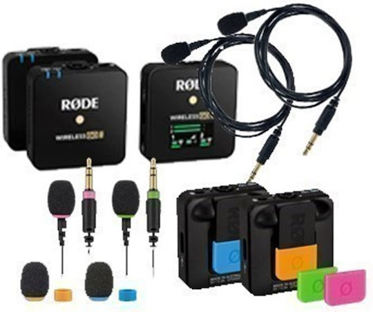 Rode Wireless GO II Bundle Σετ Ασύρματο Πυκνωτικό Μικρόφωνο Πέτου, Clip On Δημοσιογραφικό 2 Lavalier/Colors-2