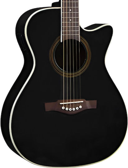 Eko Ηλεκτροακουστική Κιθάρα Cutaway Black