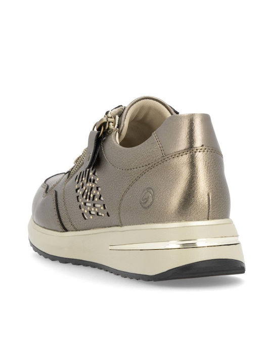 Γυναικεία Ανατομικά Sneakers Χρυσά