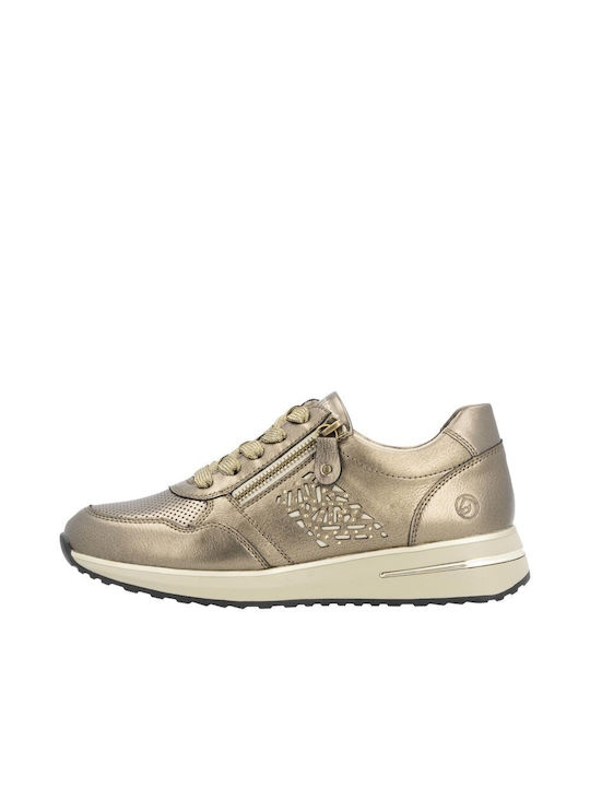 Γυναικεία Ανατομικά Sneakers Χρυσά