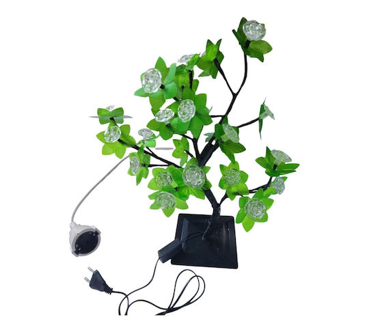 Christmas Decorative Illuminated Cherry Tree Natural Appearance 40cm Green