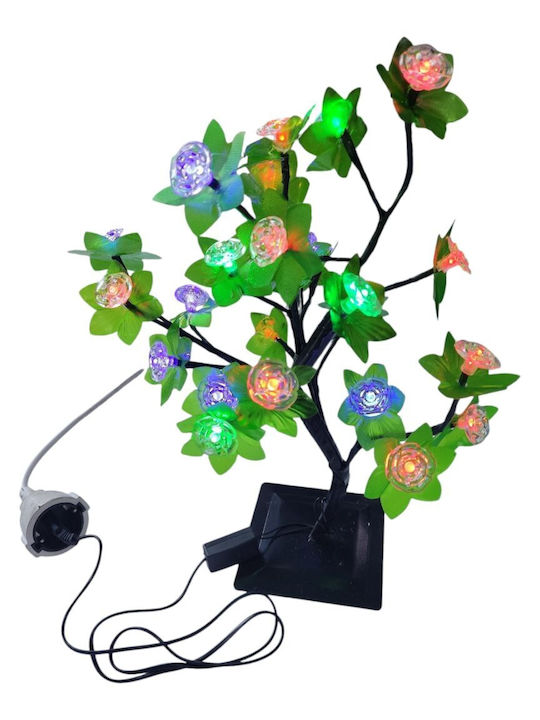 Christmas Decorative Illuminated Cherry Tree Natural Appearance 40cm Green